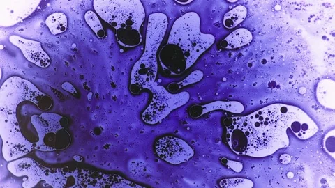 Scientific experiment and reaction, structure of bubbles. Disease-causing virus. Stock Footage 122040446