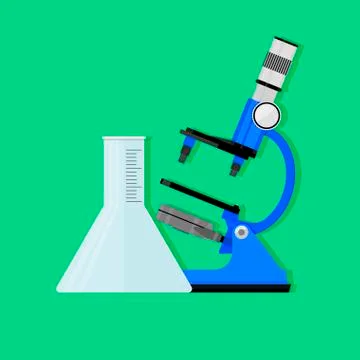 Scientific experiment concept Stock Illustration