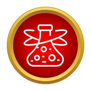 Scientific experiment flask icon representing research and development 스톡 일러스트
