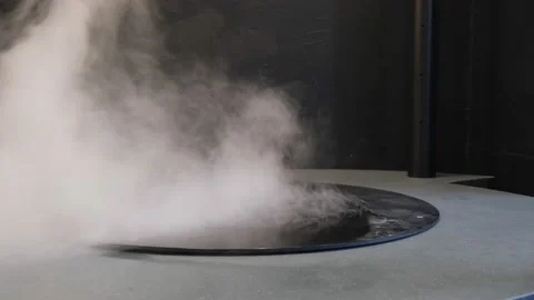 Scientific experiment. steam formation Stock-Footage 168480641