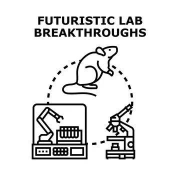 Scientific experiments driving research and laboratory breakthroughs イラスト素材