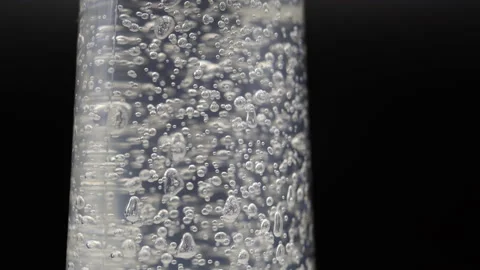Scientific experiments in researching laboratory with oxygen, bubbles concept Stock Footage 149525955