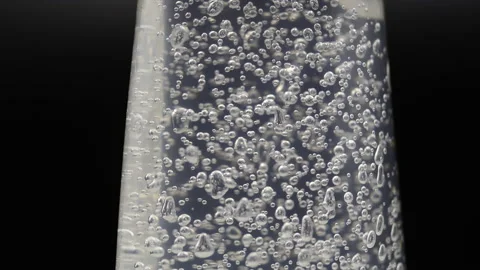 Scientific experiments in researching laboratory with oxygen, shapes of bubbles Stock Footage 151701580