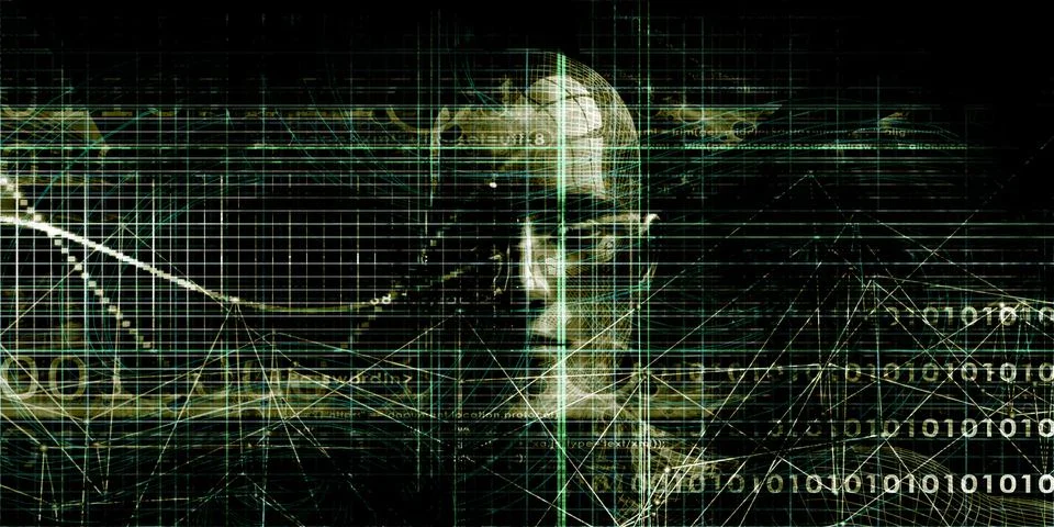 Scientific Exploration Enhanced by Digital Technology Background Innovation Stock Illustration