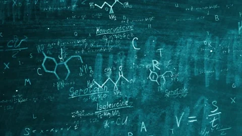 Scientific formula Stock Footage 123036420