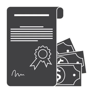 Scientific Grant Vector Icon Stock Illustration