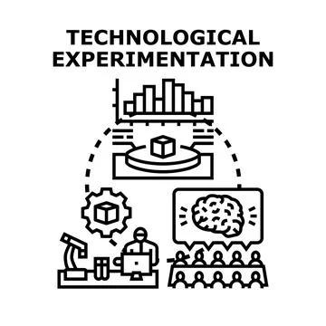 Scientific inquiry and technological experimentation developing innovations 스톡 일러스트