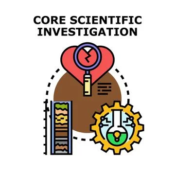 Scientific investigation concept analyzing research and data Stock Illustration