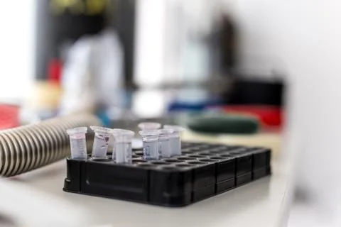 Scientific laboratory equipment for research of basic sciences, Russian labor Stock Photos