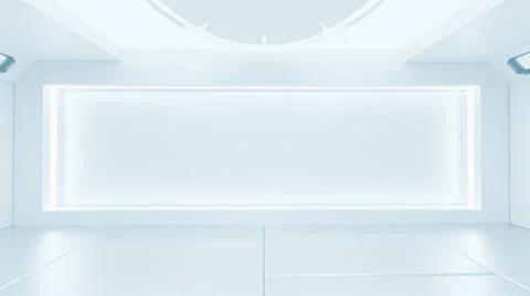 Scientific laboratory or empty white room. Technology background and science  스톡 일러스트