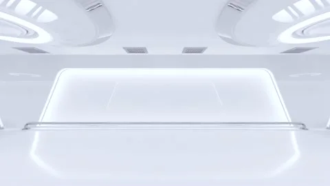 Scientific laboratory or Sci- Fi Corridor. Two camera angles shot. Stock Footage 172273713