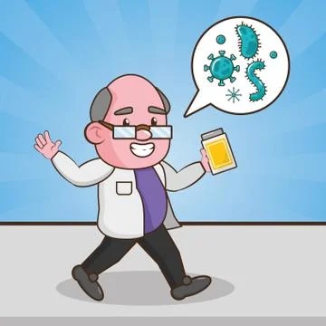Scientific laboratory science 스톡 일러스트