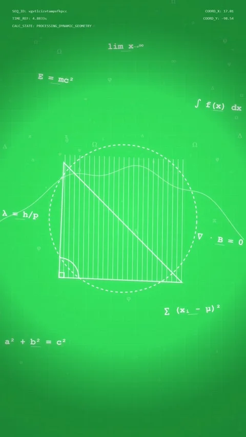 Scientific math vertical mathematical formulas Stock Footage 336522763