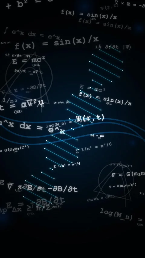 Scientific math vertical overlay background 스톡 동영상 336522826