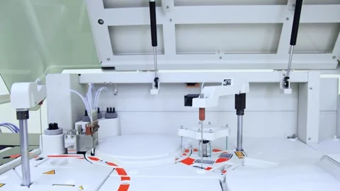 Scientific Microscope Lab Research Closeup Stock Footage 295973791