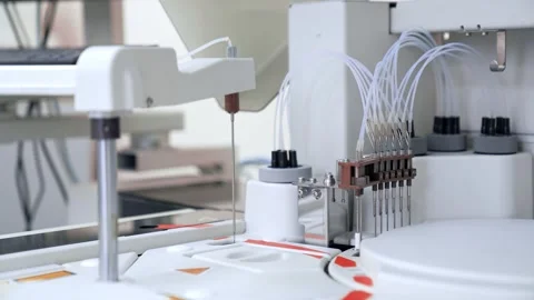 Scientific Microscope Lab Research Closeup Stock Footage 295990628