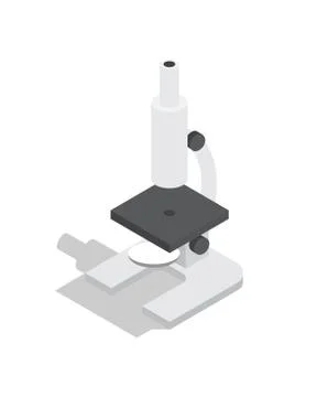 Scientific Microscope Vector Illustration Isolated Stock Illustration