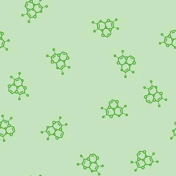 Scientific molecular structure line seamless pattern Illustrazione stock