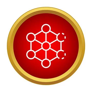 Scientific molecular structure network connection incomplete diagram Stock Illustration