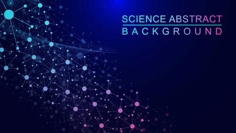 Scientific molecule structure concept Illustrazione stock