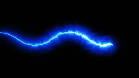 Scientific motion element color blue glowing line wave curve Video stock 259659264
