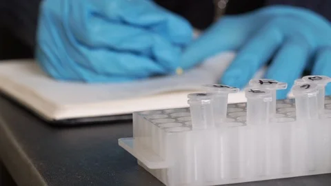 Scientific note taking Stock-Footage 101033724