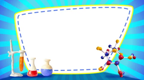 Scientific plasticine frame with atom, looping, alpha. Stop motion Stock Footage 38173565