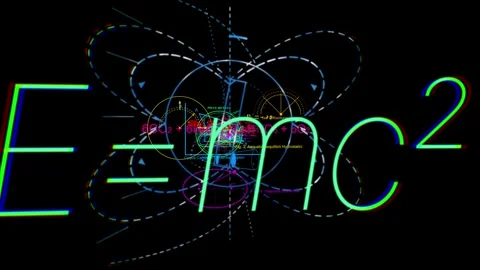 Scientific Principles Visualization - Animation on black Stock Footage 339203694