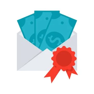 Scientific Prize or Grant Vector Icon Stock Illustration