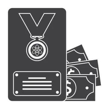 Scientific Prize Vector Icon Stock Illustration