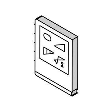 Scientific report isometric icon vector illustration Stock Illustration