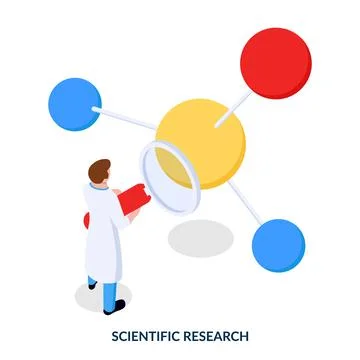 Scientific research concept.  Stock Illustration
