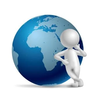 Scientific research concept,rely on earth,image uses a grid gradient. Stock Illustration