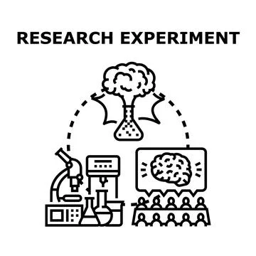 Scientific research experiment and discovery process concept Stock Illustration