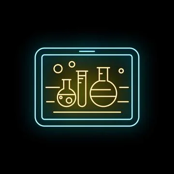 Scientific research experiment displayed on a digital tablet Stock-Illustration
