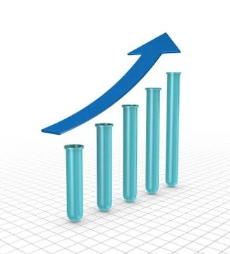 Scientific research growing 스톡 일러스트