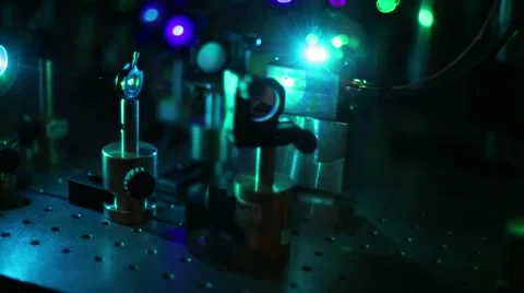 Scientific research , laser technology Stock Footage 42125525