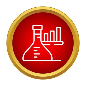Scientific research presenting data analysis icon design Stock Illustration