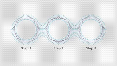 Scientific research radiating empty infographic template animation Stock Footage 340283941