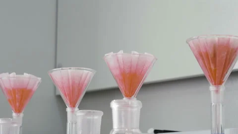 Scientific research. Scientist doing tests in chemical laboratory. 4K Stock Footage 96102796
