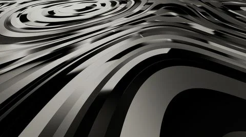 Scientific Sheet Metal Model Simulates 3D Rendering Stock Illustration