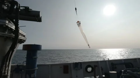  Scientific Taking Samples Of An Ocean Microorganisms From A Bongo Nets  Stock Footage 150506964