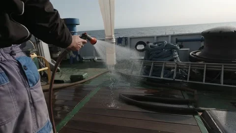  Scientific Taking Samples Of An Ocean Microorganisms From A Bongo Nets  Stock Footage 150506981