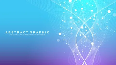 Scientific tree concept of network connection background. Database branch Stock Illustration