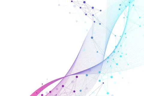 Scientific vector illustration genetic engineering and gene manipulation concept Stock Illustration