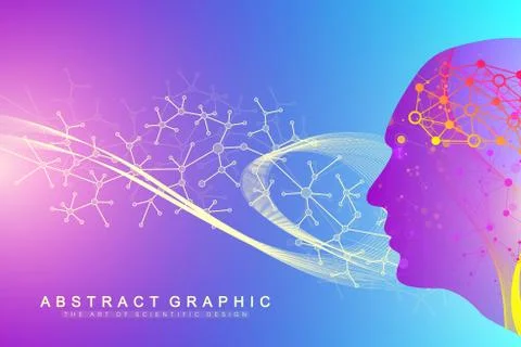 Scientific vector illustration genetic engineering and gene manipulation conc Stock Illustration