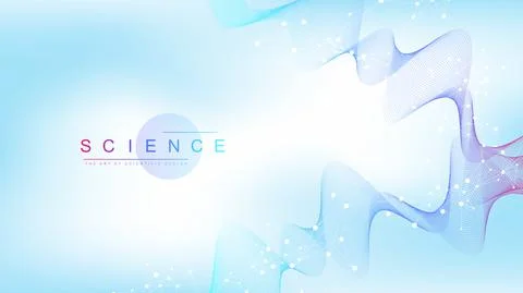 Scientific vector illustration genetic engineering, DNA helix, DNA strand Stock Illustration