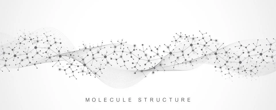 Scientific vector illustration genetic engineering, DNA helix, DNA strand Stock Illustration