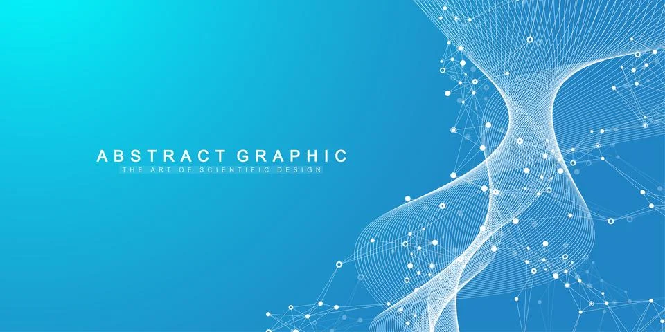 Scientific vector illustration genetic engineering, DNA helix, DNA strand Stock Illustration