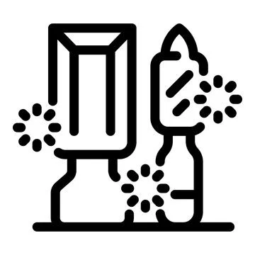 Scientist analyzing crystal and liquid substance with chemical reaction Stock Illustration
